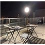 MeFard 60W Projecteur de chantier sur trépied, 6500 lumen et étanche Spot LED Extérieur, Angle de lumière de 360 degrés.