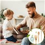 4 Pièces Matcha Kit Fouet Matcha Bambou Matcha Japonais Kit 2 Cuillere Matcha Portefouet en Céramique Kit Matcha Complet Pour La
