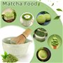 Luziyun Matcha Kit 4 PièCes Coffret Matcha Matcha Set Kit Matcha Complet CéRamique Bol Matcha Bambou Fouet Matcha Matcha Kit Com