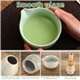 Luziyun Matcha Kit 4 PièCes Coffret Matcha Matcha Set Kit Matcha Complet CéRamique Bol Matcha Bambou Fouet Matcha Matcha Kit Com