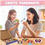 LUZIYUN Lot de 1000 Perles à Repasser 10mm Motifs Princesse et Château 10 Couleurs Vives avec Plaque Enfichable et Papier à Repa