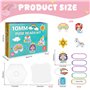LUZIYUN Lot de 1000 Perles à Repasser 10mm Motifs Princesse et Château 10 Couleurs Vives avec Plaque Enfichable et Papier à Repa