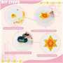 LUZIYUN Lot de 1000 Perles à Repasser 10mm Motifs Princesse et Château 10 Couleurs Vives avec Plaque Enfichable et Papier à Repa
