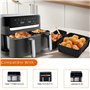 25Pcs Accessoires pour Air Fryer, Moule Silicone Air Fryer pour Philips Airfryer Dual Basket 3000 Series, Moulinex Easy Fry Dual
