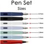 GC QUILL Lot de 7 stylos plume de calligraphie avec différentes pointes et 40 cartouches d'encre pour débutants MU-09