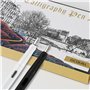 GC QUILL Lot de 7 stylos plume de calligraphie avec différentes pointes et 40 cartouches d'encre pour débutants MU-09