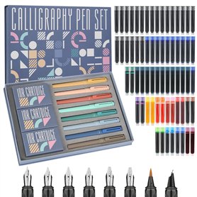 GC QUILL 8 stylos plume calligraphie avec différentes plumes