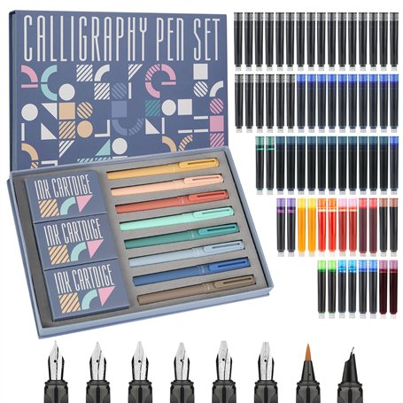 GC QUILL 8 stylos plume calligraphie avec différentes plumes