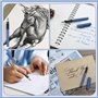 GC QUILL 8 stylos plume calligraphie avec différentes plumes, 66 cartouches d'encre (14 couleurs) - Ecriture, dessin, exercices 