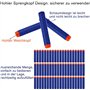 Lot de 2 Accessoires de Pistolet Soft Bullet - Compatibles avec 18 Clips - Recharge Rapide - avec 120 pièces de 7,2 cm - Tête Cr