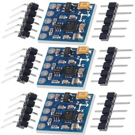 Lot de 3 Modules Capteur Magnétomètre Boussole QMC5883L à 3 Axes 3-5 V GY-271
