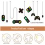 SamHeng Contrôleur de Jeu Stickers Muraux pour Chambre de Garçons, Amovible Gamer Contrôleur Décor Murales Salle de Jeux Art Mur