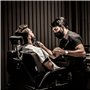 KEMEI 2296 Tondeuse à Cheveux Professionnelle Homme, Sans Fil/Cordon, Tondeuse Cheveux et Barbe, Lames en T, Recharge USB, Noir