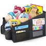WOCVRYY Organisateur de Voiture Détachable et Piable Boîte de Rangement avec Séparation et Compartiments Ajustables Poches en fi
