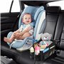 WOCVRYY Organisateur de Voiture Détachable et Piable Boîte de Rangement avec Séparation et Compartiments Ajustables Poches en fi