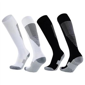 SamHeng 2 Paires Rayure Chaussettes de Football pour Enfants