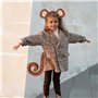 KRYMSON Costume de singe 1 pièce - Bandeau de singe - Queue de singe - Costume d'animal - Ensemble de cosplay pour enfants et ad