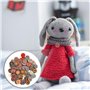 Lot de 50 boutons en bois colorés 25 mm Personnalisés Exquis Rétro Rond Naturel Accessoires de bricolage
