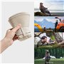 DHSBGWSX 1 chapeau de soleil pliable - Chapeau de protection solaire d'été - Beige - Chapeau de chasse - Respirant et confortabl