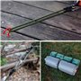 Lot de 4 tendeurs en caoutchouc avec mousqueton, tendeur en caoutchouc avec crochets, fixation de voile d'ombrage, corde de serr