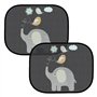 Lot de 2 pare-soleil noirs pour fenêtre de voiture - Pare-soleil pour bébé - Protection UV - Pare-soleil de voiture - Pare-solei