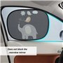 Lot de 2 pare-soleil noirs pour fenêtre de voiture - Pare-soleil pour bébé - Protection UV - Pare-soleil de voiture - Pare-solei