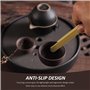 Lot de 4 pinces en bambou longues et droites - Ustensiles de cuisine - Pince à pain - Pince en bambou alimentaire - Ustensiles d
