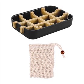 1 porte-savon en bambou
