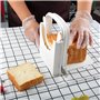 1 pièce Machine à pain pliable Coupe-pain manuel Outil de découpe de pain Toast Coupe-gâteau Coupe-pain fait maison