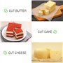 DHSBGWSX Coffret De 4 Couteaux Multifonctions En Inox - à Beurre, Confiture, Fromage, Pain Avec Manches - Spatules à Dessert