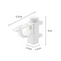 Labstandard Support De Pince Porte-Rideaux 2Pcs Barre Transversale Réglable Tringle à Rideaux en Plastique pour Stockage De Serv