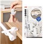 Labstandard Support De Pince Porte-Rideaux 2Pcs Barre Transversale Réglable Tringle à Rideaux en Plastique pour Stockage De Serv