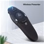 SanSixi 2.4GHz Présentation Powerpoint USB sans fil PPT Flip Pen Pointer Clicker Presenter avec Lumière Rouge Télécommande pour 