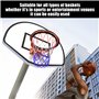DHSBGWSX Lot de 2 filets de basket-ball en polyester de 3 mm, rouge, blanc, bleu, pour intérieur/extérieur
