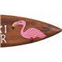 Interlifestyle Planche de Surf 100cm Tiki Bar avec Flamingo Motif Décoration pour Accrocher Salon Style