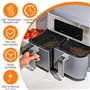 2 Pack Grille Anti Projection pour Air Fryer Ninja AF400EU & AF451EU, Réutilisable Accessoires Air Fryer, Grille Anti Eclaboussu
