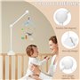 Farerkass Support Mobile Bebe Bois, Support pour Mobile Bébé Réglable en Hauteur, Idéal pour Lit de Bébé et Table à Langer, Susp