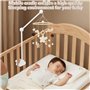 Farerkass Support Mobile Bebe Bois, Support pour Mobile Bébé Réglable en Hauteur, Idéal pour Lit de Bébé et Table à Langer, Susp