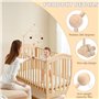 Farerkass Support Mobile Bebe Bois, Support pour Mobile Bébé Réglable en Hauteur, Idéal pour Lit de Bébé et Table à Langer, Susp
