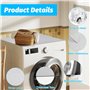 Farerkass 60x60 cm Housse Machine a Laver, Gris Protection Machine a Laver Universelle Douce et Découpable pour Machine à Laver,
