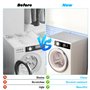 Farerkass 60x60 cm Housse Machine a Laver, Gris Protection Machine a Laver Universelle Douce et Découpable pour Machine à Laver,