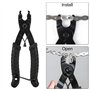 Ledebouk Kit d'outils de chaîne de vélo, Derive Chaine Velo, Pince Attache Rapide Chaine Velo, Dérive-chaîne et Jauge de Chaîne,