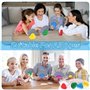 Sprifityy 4 Pièces Porte Carte Enfant, 4 Couleurs Triangulaire Support Carte à Jouer, Plastique Support Carte Adapté Aux Enfants