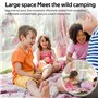 Uoimky Moustiquaire de Lit, 220 x 210 x 200cm Grande moustiquaire moustiquaire lit 2 Places Moustiquaire Voyage en Polyester Mou