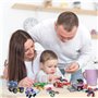 Dazhtu Calendrier de l'avent 2024 Enfant 24 pièces Blocs de Construction découverte Dinosaures et véhicules Jouets, Bloc de Cons
