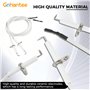 gohantee Lot de 2 électrodes d'allumage en céramique, 2 pièces de rechange en céramique, fil d'allumage de 69,8 cm et électrode 