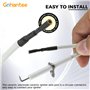 gohantee Lot de 2 électrodes d'allumage en céramique, 2 pièces de rechange en céramique, fil d'allumage de 69,8 cm et électrode 
