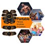 LEMENG Electrostimulateur Musculaire, Ceinture Abdominale Electrostimulation, Stimulateur Musculaire Electrique, 8 Modes 19 Nive