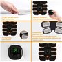 LEMENG Electrostimulateur Musculaire, EMS Ceinture Abdominale Electrostimulation, Abdos Musculation Appareil, Musculation Abdomi