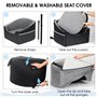 Mozvvco Siège Auto pour Chien Petite Taille - Panier Voiture Doux et Court en Peluche - Coussin Épais, Antidérapant, Détachable,